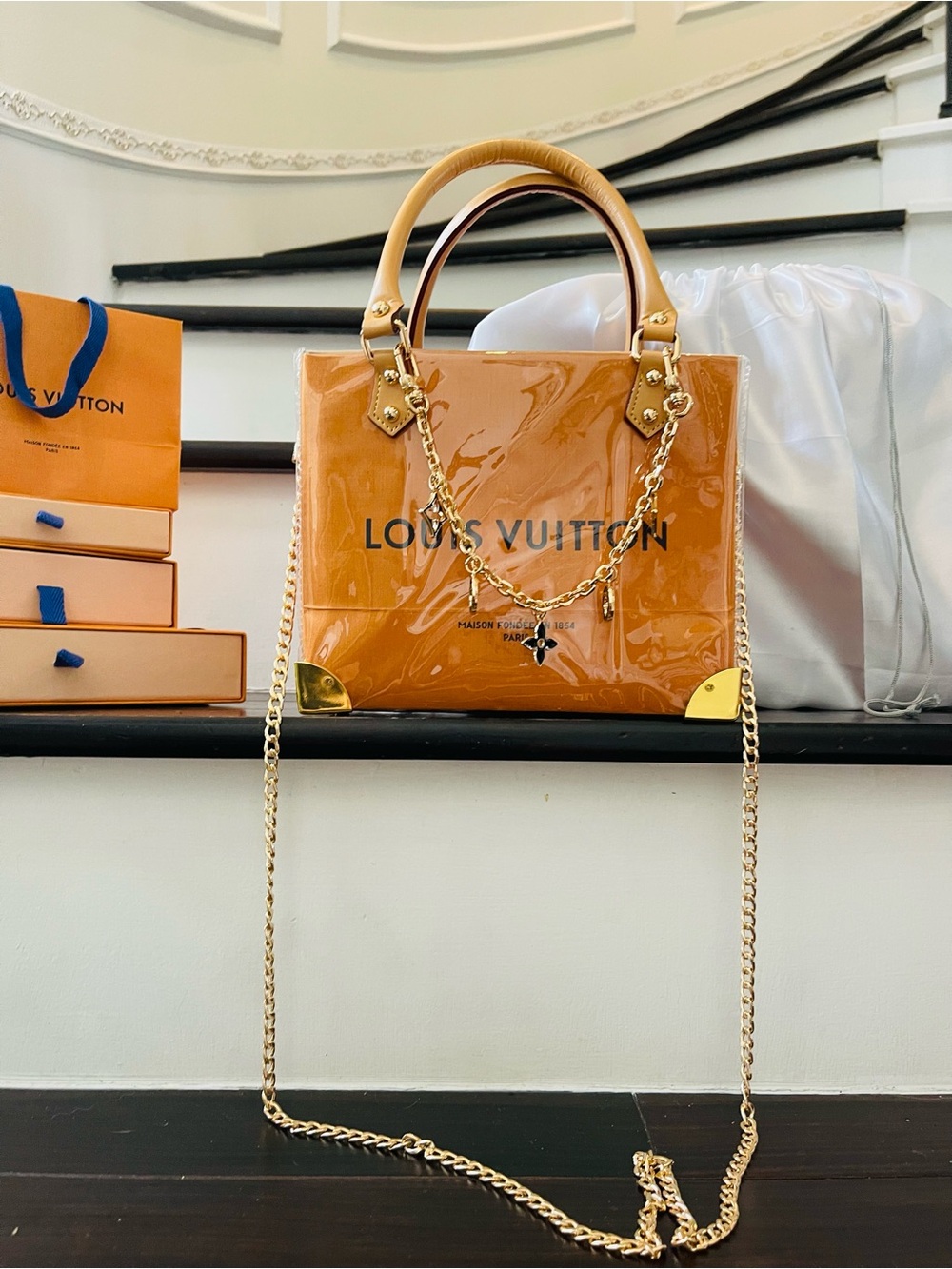 Louis Vuitton Signature PVC small Shopping Trunk Tote Bag